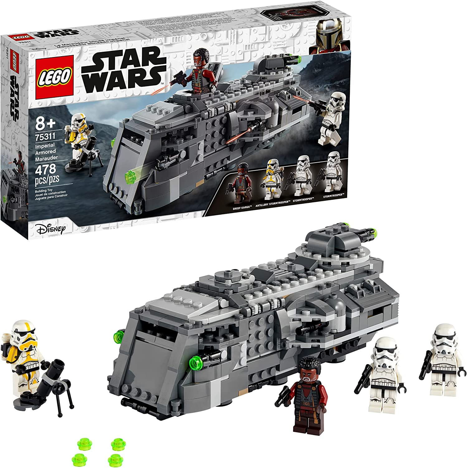 Lego Star Wars Imperial Armored Marauder 75311 Awesome Toy Building Kit For Kids With Greef Karga And Stormtroopers Nova 2021 (478 Peças)