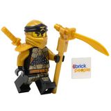 Lego Ninjago Cole Figura Minifigura Cristalizada Com Espada Dupla Em Ouro W