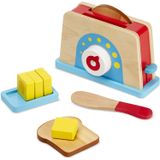 Brinquedo Melissa &amp; Doug Torradeira Pão E Manteiga (9 Pcs) - Madeira E Acessórios Cozinha