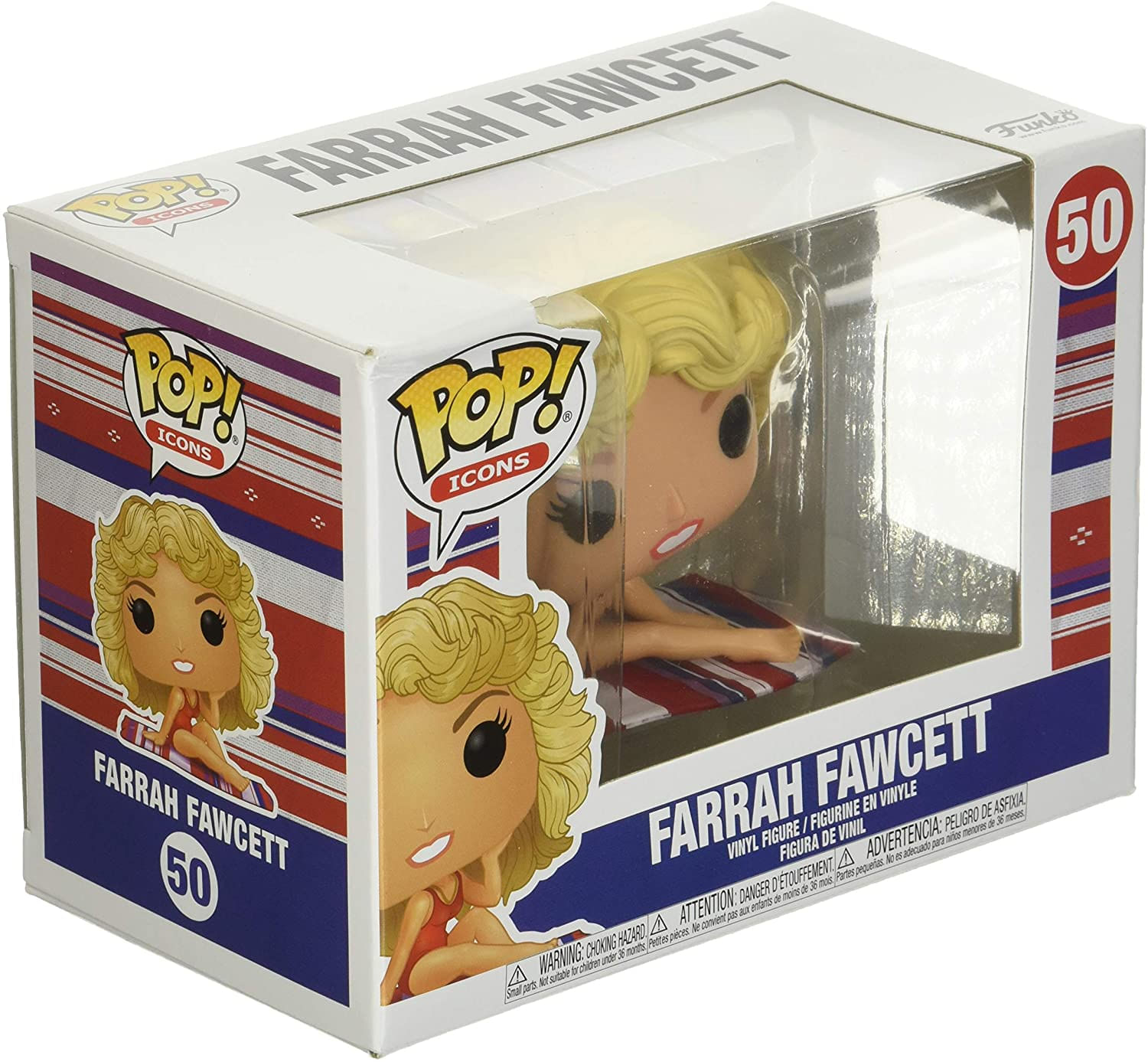 Funko Pop! Ícones Farrah Fawcett Vinyl Figuremulticolor