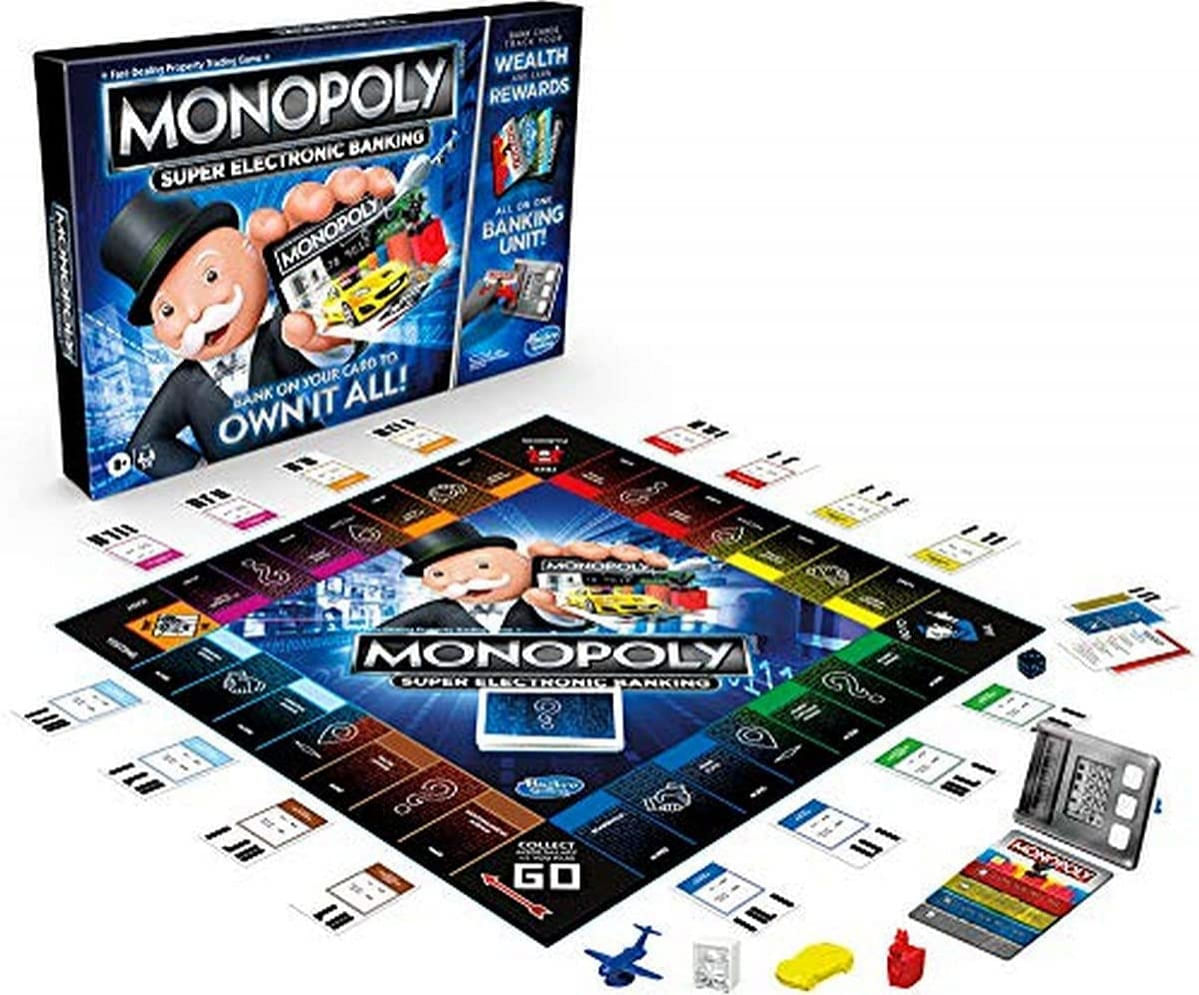 Monopoly Super Electronic Banking Board Game Unidade Bancária Eletrônica Escolha Suas Recompensas Tecnologia De Toque De Jogo Sem Dinheir