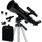 Telescópio Astronômico 20x40 Com Óptica De Vidro Totalmente Revestida E Pacote De Software De Bônus, Celestron 21035, Preto