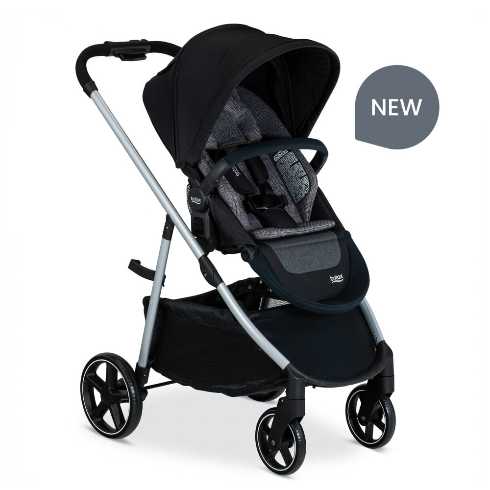 Carrinho De Bebê Para Passeio Modular Britax Grove, Preto Pindot Onix