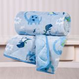 Edredom De Berço Flannel 90x110cm Dino Azul - Bene Casa