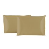 Kit 6 Fronhas Avulsas Anti Frizz Seda Cetim 50x70 - Dourado