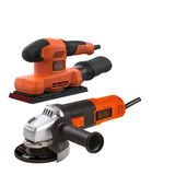 Lixadeira Orbital 220v Black &amp; Decker Bew220 150w 1/3 De Folha De Lixa 15.000 Opm