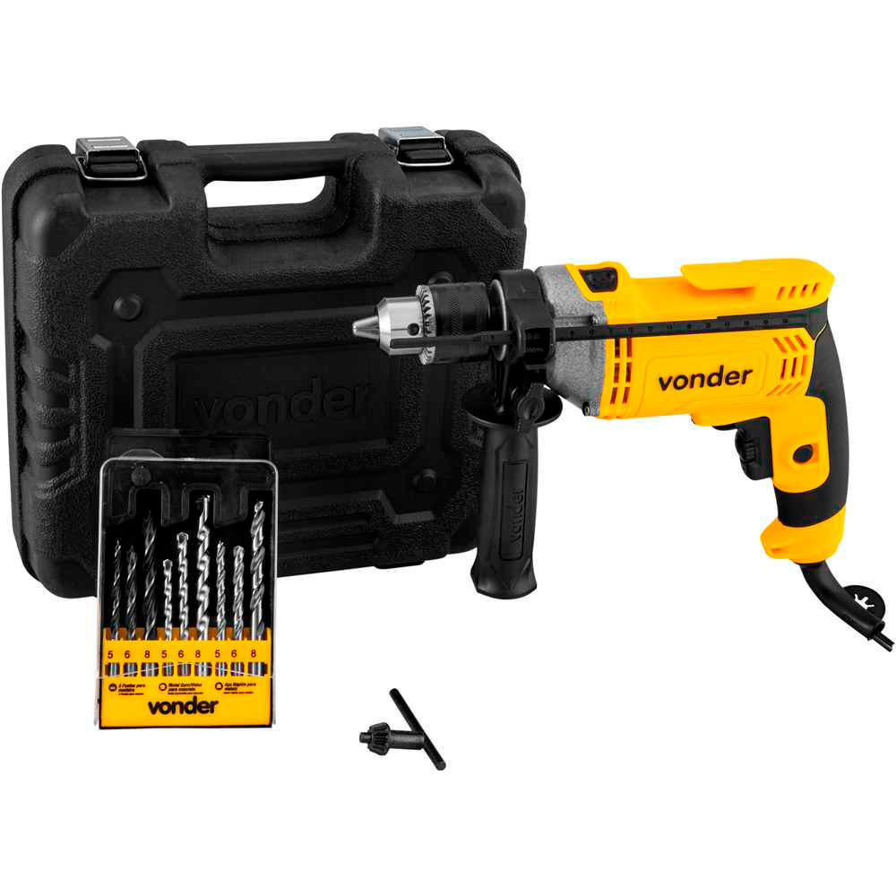 Furadeira Com Impacto 1/2 Polegadas Vonder 220v - 6001709220
