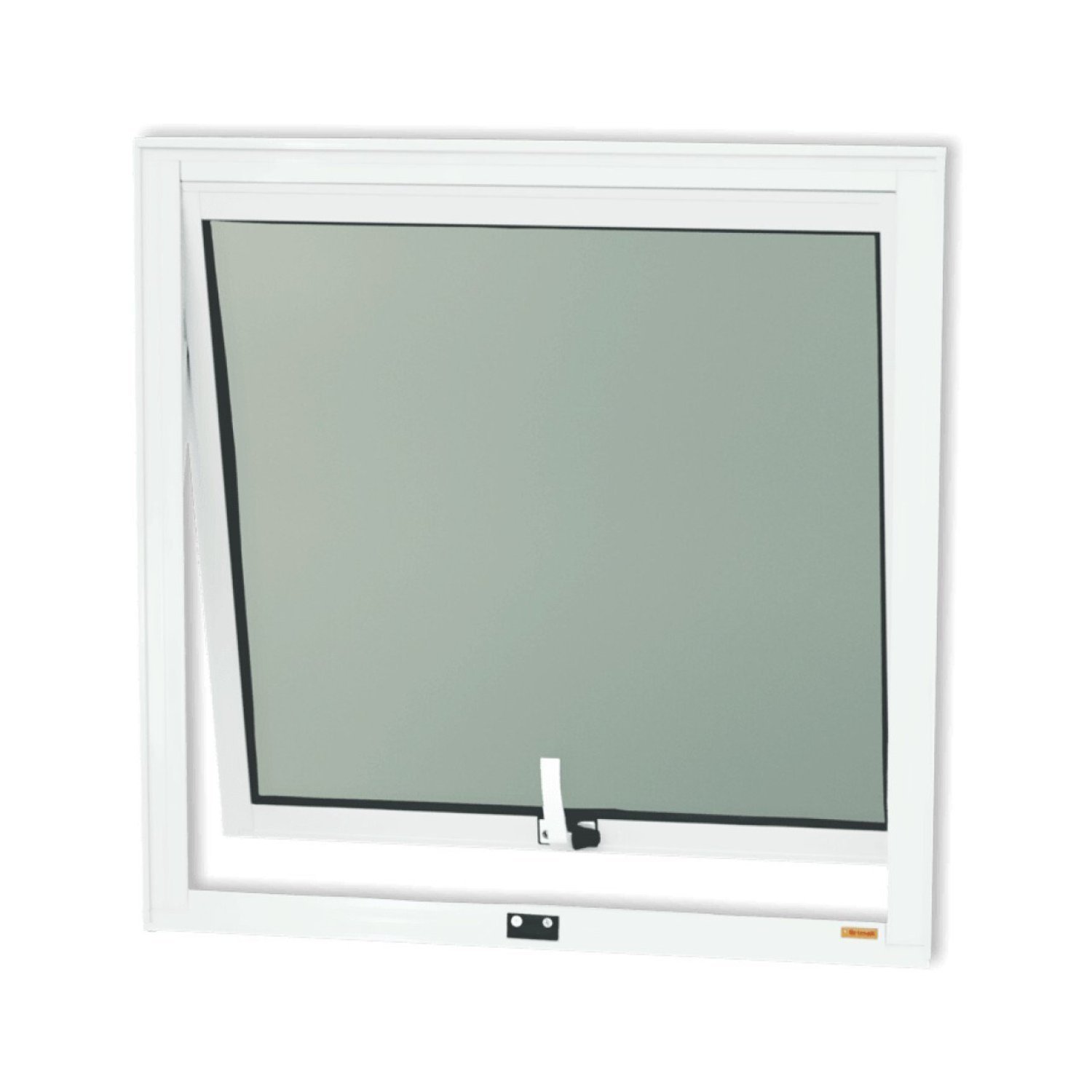 Janela De Alumínio Maxim-ar 60x60cm Vidro Mini Boreal Confort Brimak Branco