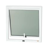 Janela De Alumínio Maxim-ar 60x80cm Vidro Mini Boreal Confort Brimak Branco