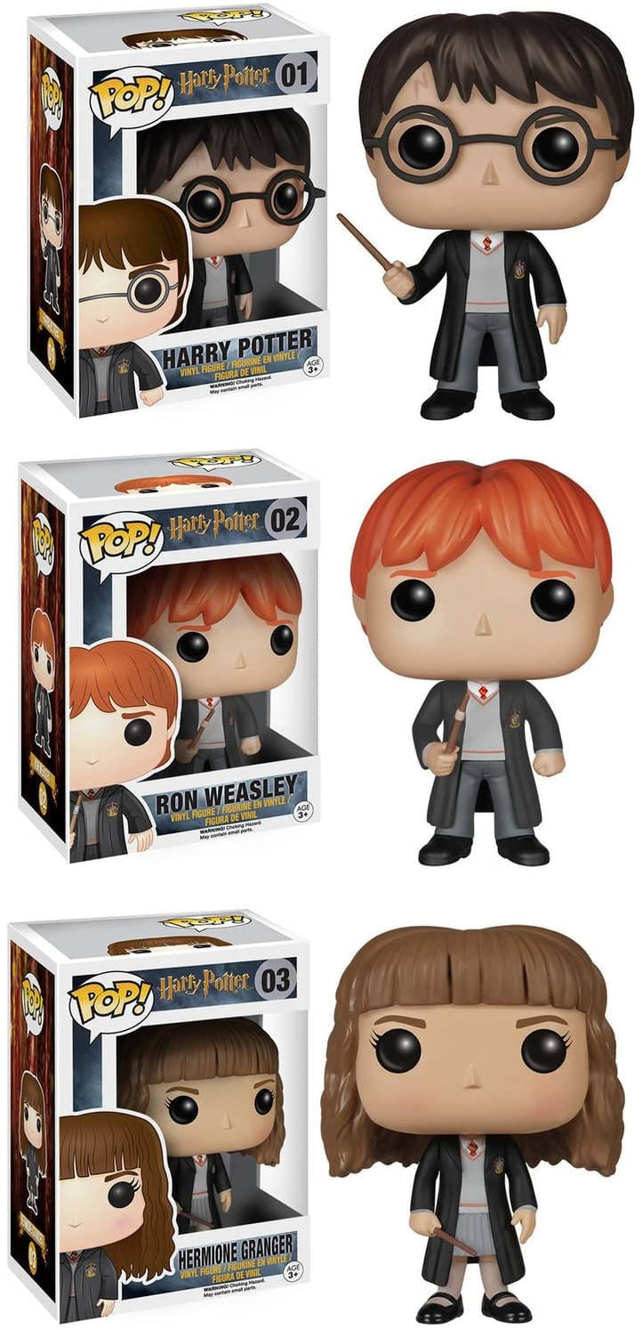 Funko Harry Potter Pop! Conjunto De Colecionadores De Vinil De Cinema Harry Potter Ron &amp; Hermione