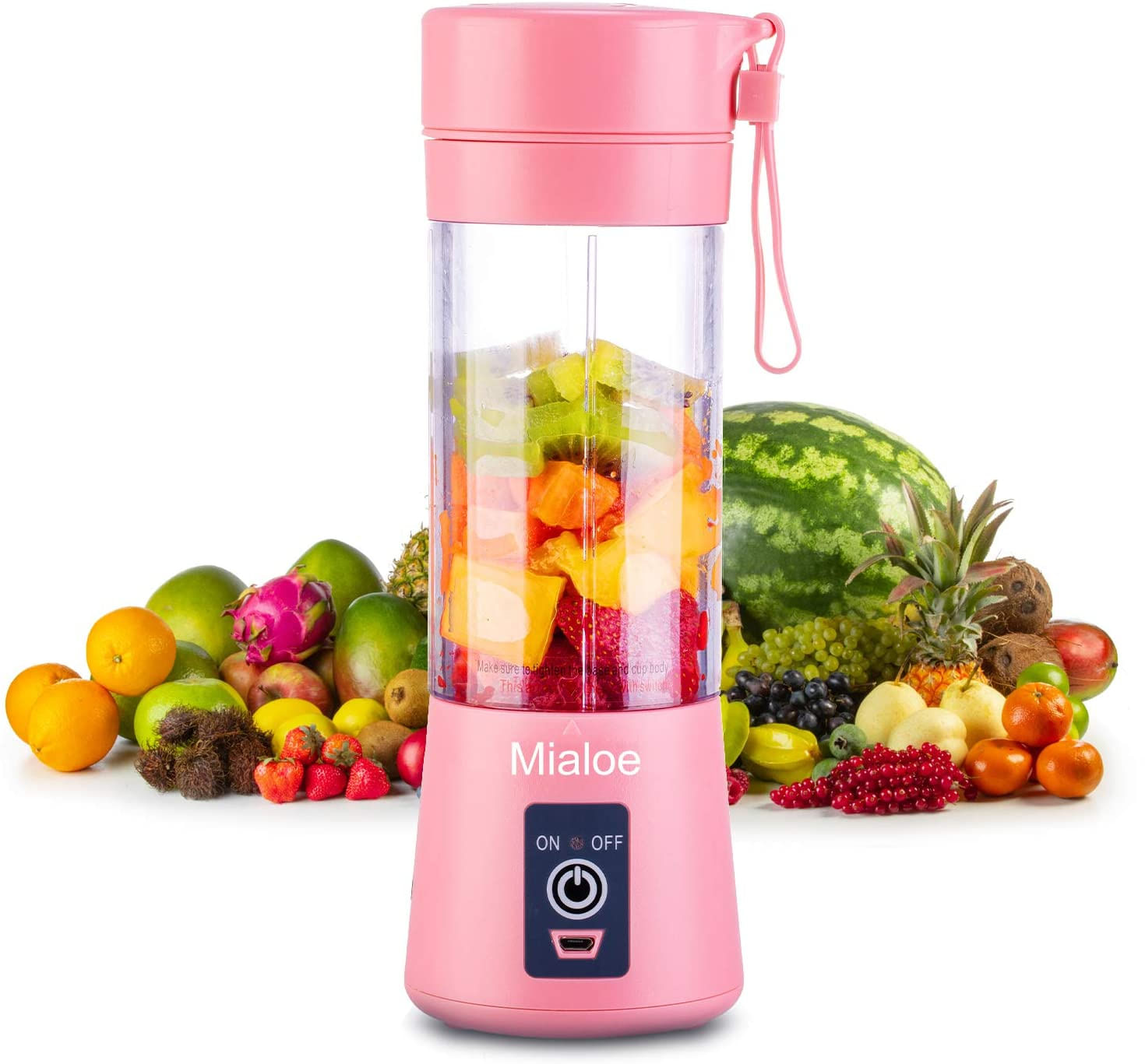 Liquidificador Portátil, Copo De Suco Usb Eletric De Tamanho Pessoal, Frutas, Smoothie, Máquina De Mistura De Alimentos Para Bebês Com 6 Lâm