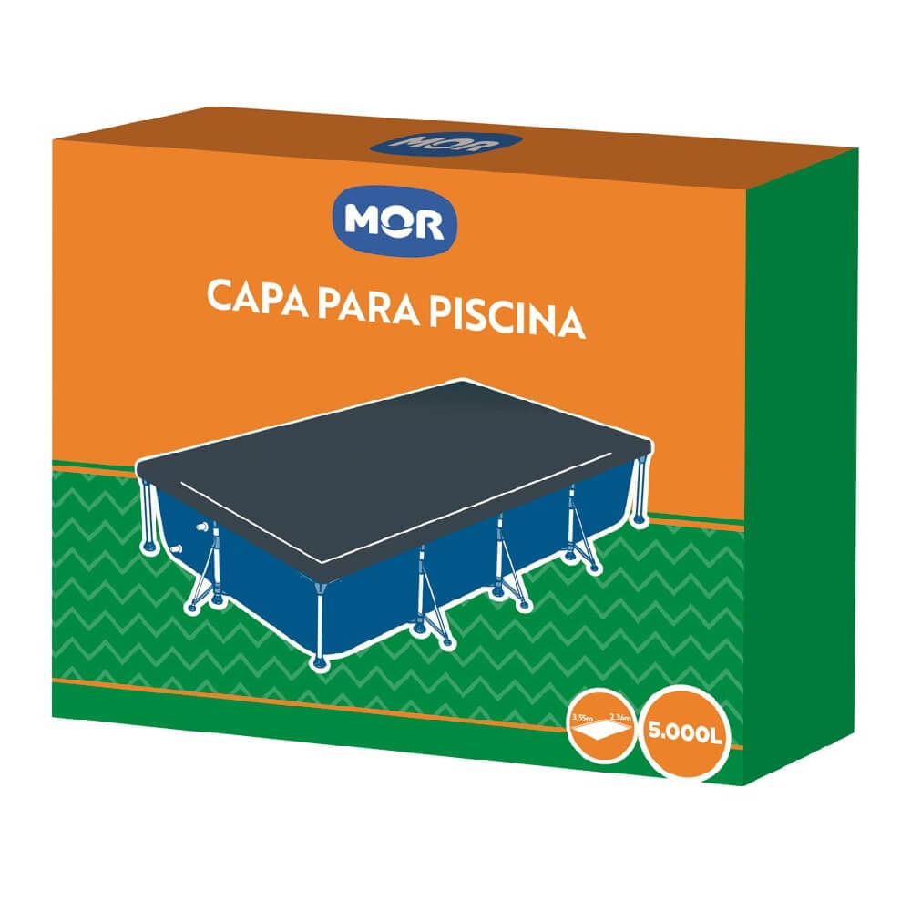 Capa De Piscina Retangular 1414 5000l Azul