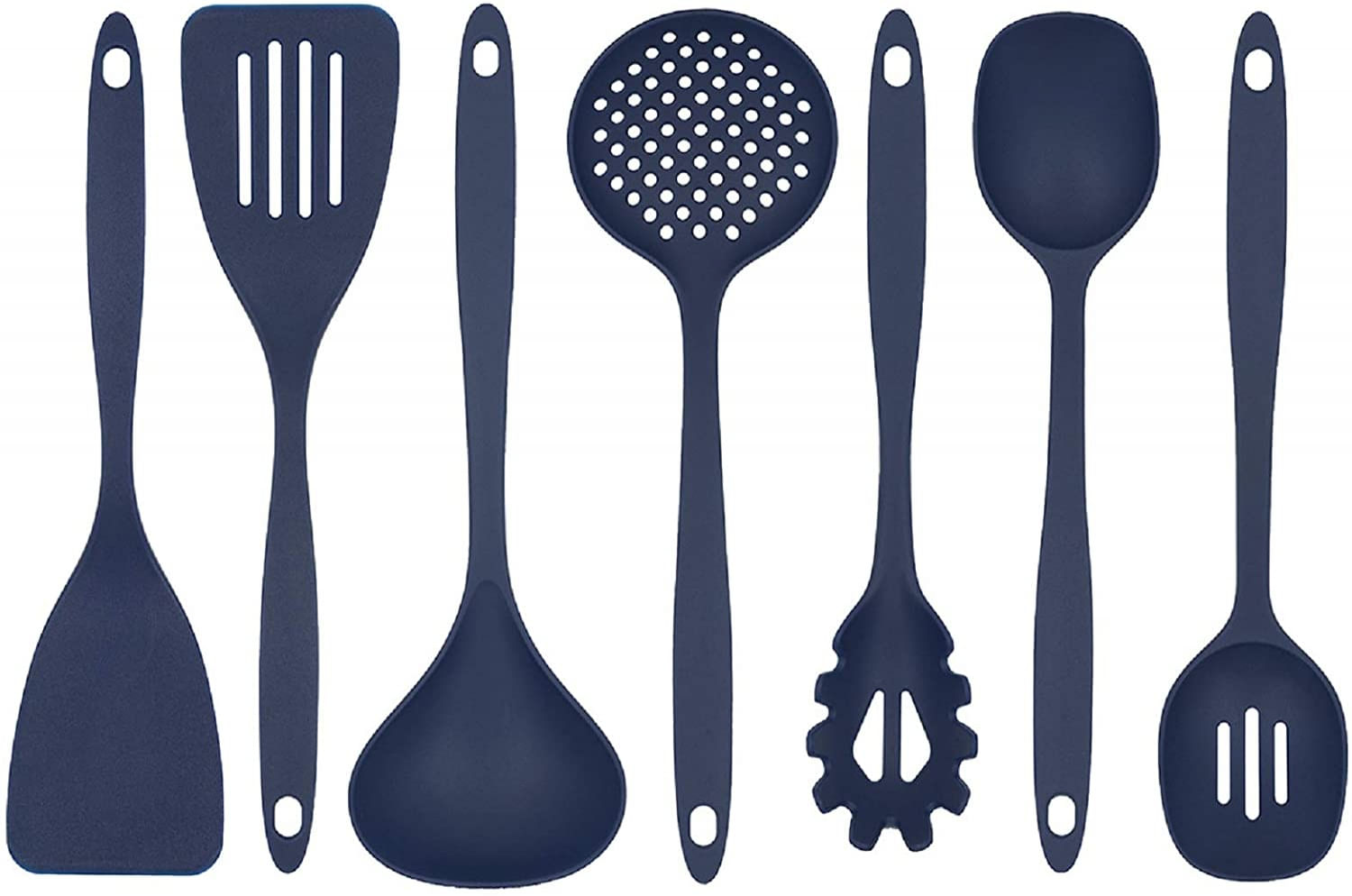 Conjunto De Utensílios De Cozinha Glad Cooking – 7 Peças Ferramentas De Nylon Para Panela Antiaderente Azul