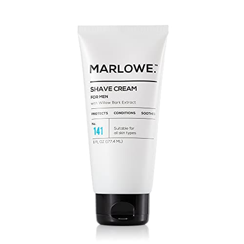 Marlowe. Creme De Barbear Com Manteiga De Karité &amp; Óleo De Coco Nº 141 6 Oz  Barbear Natural Melhor Que Gel  Homens E Mulheres   De Perf