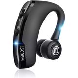 Fones De Ouvido Bluetooth Iscrem Fone De Ouvido Monaural De Negócios Sem Fio Resposta De Voz Em Fones De Ouvido Para Dirigir Rodando 10 Hor