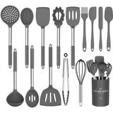 Conjunto De Utensílios De Cozinha De Silicone Umite Chef Cozinha Utensílios 15pcs Utensílios De Cozinha Definir Antiaderente Resistan Bpa-f