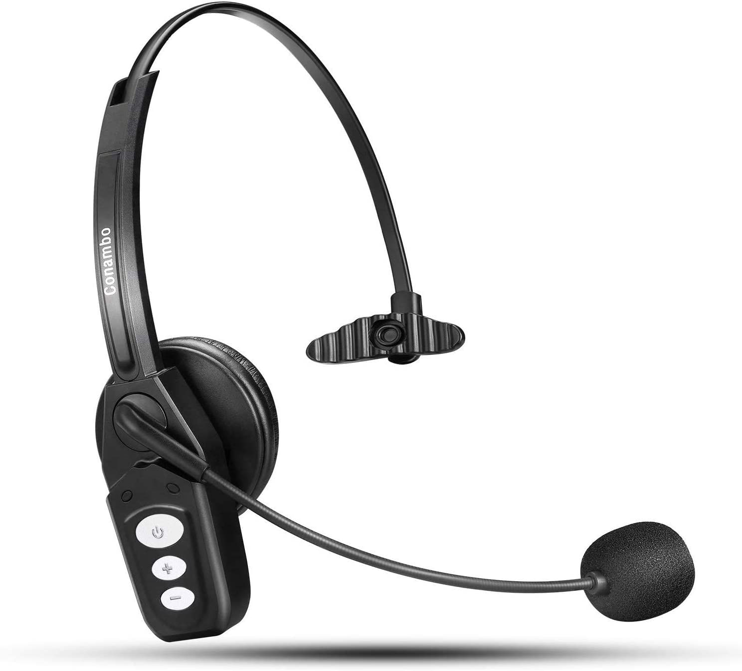 Fone De Ouvido Bluetooth V5.0 Fone De Ouvido Sem Fio Pro Alta Clareza De Voz Com Microfone De Cancelamento De Ruído Para Engenheiros De Cam