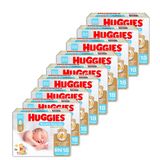 Fralda Descartável Huggies Natural Care | Recém Nascido, 9 Pacotes com 18 Fraldas - Total 162 Tiras