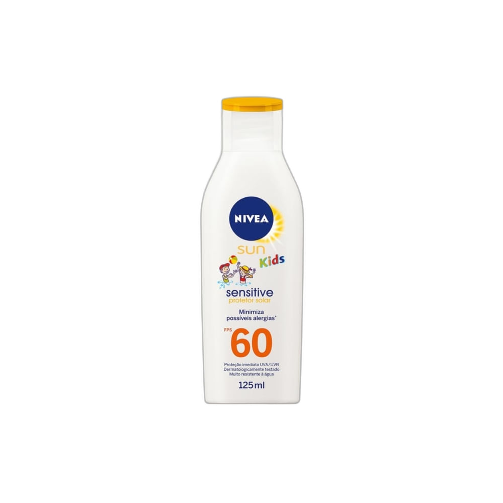 Protetor Solar Nivea Sun Kids Fps 60 Pele Sensível 125ml