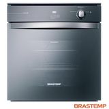 Forno Ã GÃ¡s de Embutir Brastemp 78L (liquidas) 84L (Bruto) de Capacidade, Grill e Timer Touch Inox Espelhado 220V - BOA84AE