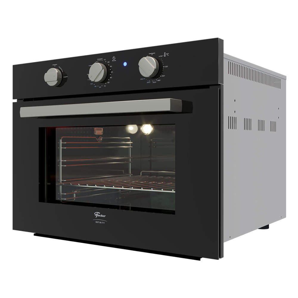 Forno Elétrico De Embutir Fischer Infinity 50l Preto 220v