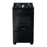 Fogão de Piso Brastemp 4 Bocas com Mesa de Vidro e Dupla Chama Preto - BFO4XAE