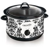 Panela Elétrica Multifuncional 4,5l Com Tampa De Vidro, 220v 1500w, Crock Pot, Branca