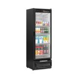 Refrigerador Vertical Frios E Laticinios 450 Litros Porta De Vidro Gcvr-45 Br Gelopar 127v Preto