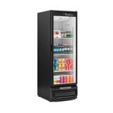 Refrigerador Vertical Bebidas, Frios E Laticinios 578 Litros Porta De Vidro Grv-57 Pr Gelopar Preto 220v