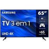 Smart TV 65 UHD 4K Samsung 65CU7700, Processador Crystal 4K, Samsung Gaming Hub, Visual Livre de Cabos, Alexa built in