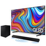 Combo Samsung Smart Tv 50 pol. Qled 4k Q60c + Soundbar Samsung Hw-a555