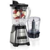 Hamilton Beach Power Elite Blender Com Jarra De Vidro De 40oz E Helicóptero Vegetal De 3 Xícaras, 12 Funções Para Purê, Esmagamento De Gelo,