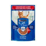 Ração Úmida Nestlé Purina Cat Chow Adultos Carne Ao Molho Sachê 85g