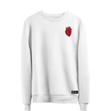 Blusão Moletom Coração Masculino E Feminino Personalizado Sem Capuz Gola Redonda