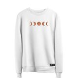 Blusão Moletom Fases Da Lua Masculino E Feminino Personalizado Sem Capuz Gola Redonda