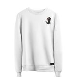 Blusão Moletom Pirata Gato Masculino E Feminino Personalizado Sem Capuz Gola Redonda