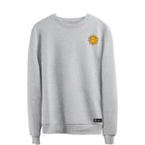 Blusão Moletom Sol Masculino E Feminino Personalizado Sem Capuz Gola Redonda