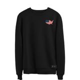 Blusão Moletom Eua Masculino E Feminino Personalizado Sem Capuz Gola Redonda