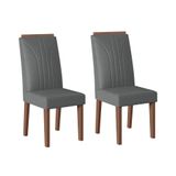 Conjunto Com 02 Cadeiras De Jantar Canada Amendoa 03a