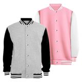 Kit 2 Jaquetas Colegial Moletom Masculina Feminina Lisa Básica Sem Bolso