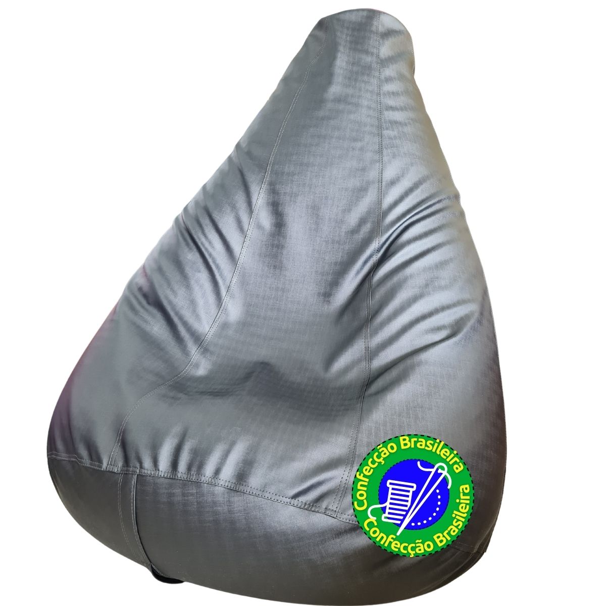 Puff Pera Vazio Pufolandia Luxo Metalizado Sala Quarto Escritórios Empresas Escolas Eventos Feiras Gamer Gigante