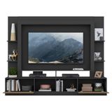 Rack Estante Painel Suporte Tv 65 Preto/madeirado