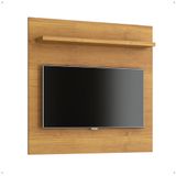 Painel Yan Tv 27 29 32 Polegadas Prateleira Superior Inferior Porta Objetos Decoração Sala Quarto Multiuso Cinamomo - Lojas RPM