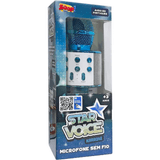 Microfone Star Voice Karaoke Azul Zoop