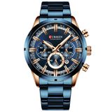 Relógio Masculino Curren Technos 8355 Azul