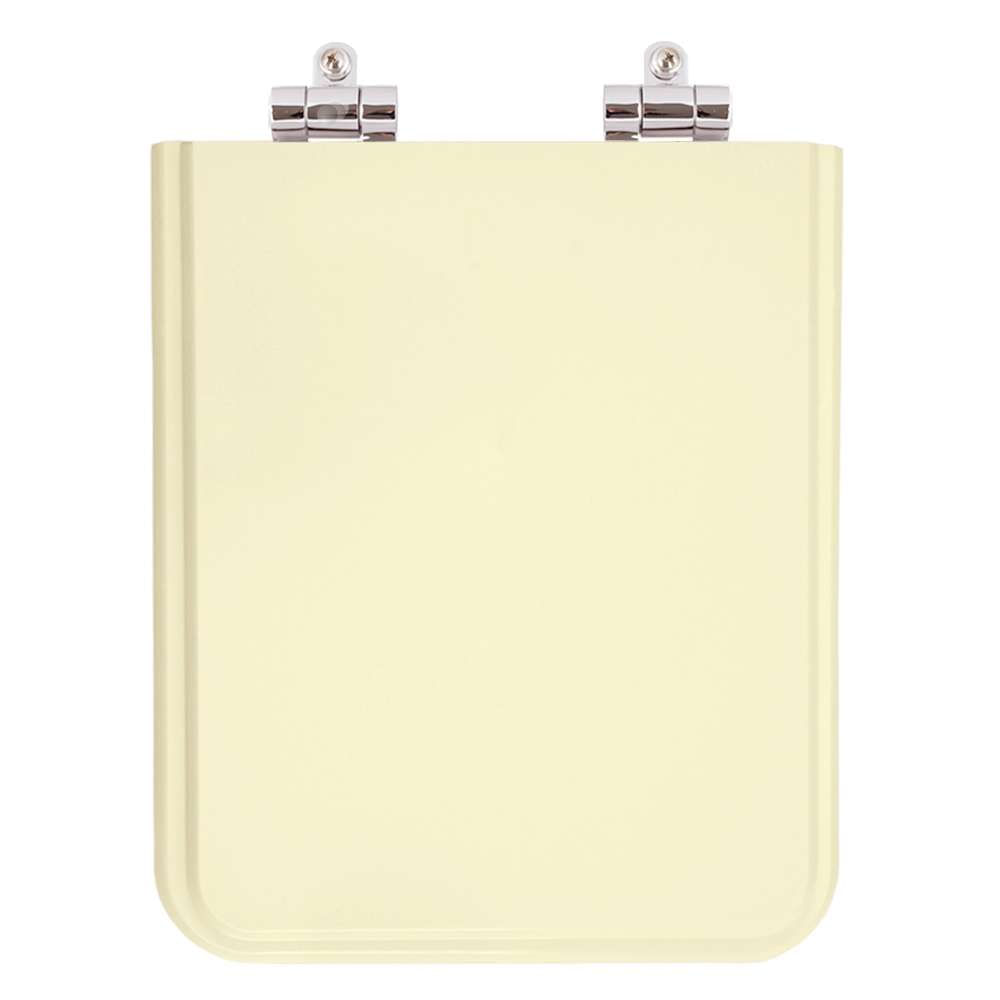 Assento Sanitario Poliester com Amortecedor Square Bone (Bege Claro) para Vaso Incepa