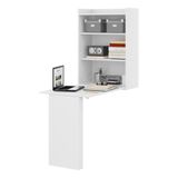 Mesa Dobrável Multiuso Armário De Parede Branco
