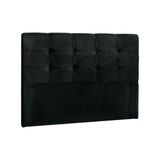 Cabeceira Cama Box Estofada Casal Casal Clean Casal Suede Negro Simbal