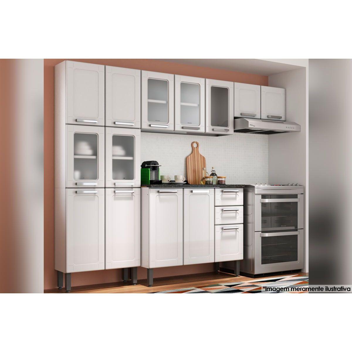 Cozinha Modulada Bertolini Multipla 4 Pecas Branco