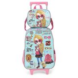 Mochila Escolar Infantil Rodinha + Lancheira Harry Potter